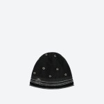 Metal Eyelet Layered Beanie